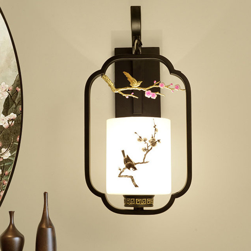 Modern minimalist LED wall lamp for Chinese hotels, clubs, halls, corridors, studies, and bedrooms