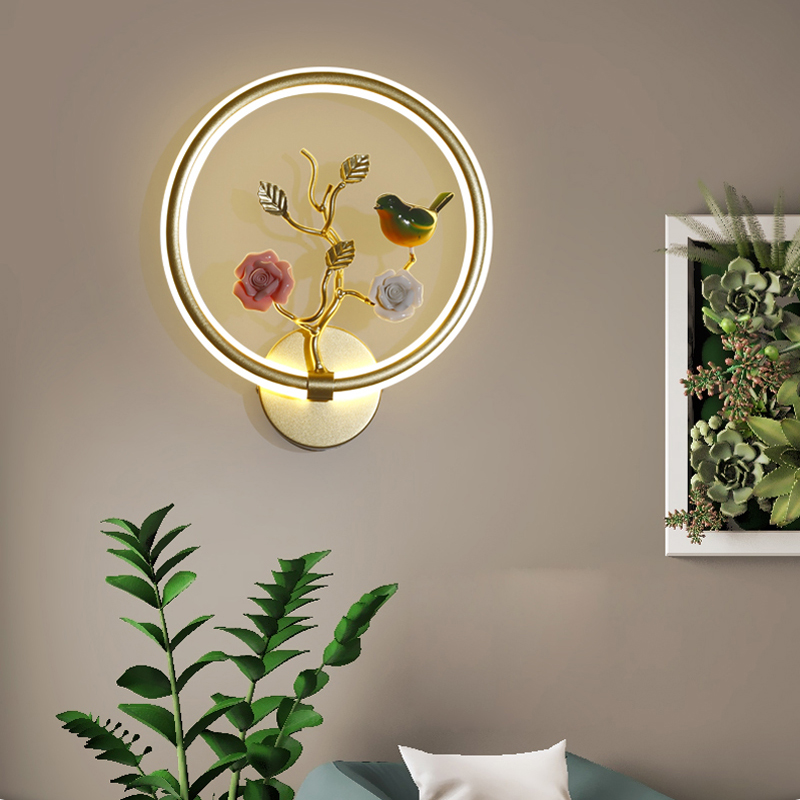 Modern minimalist LED wall lamp for restaurants, porches, and corridors, stylish bedside lighting for bedrooms and hotels
