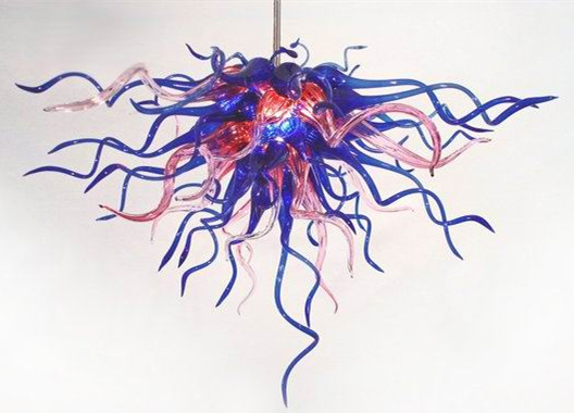 Modern Murano chandelier with handcrafted glass and LED lighting for stylish home decor