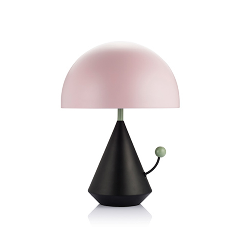 Modern Mushroom Table Lamps in Pink and Blue for Cute Bedroom and Kids Room Decor, Restaurant or Desk Lighting