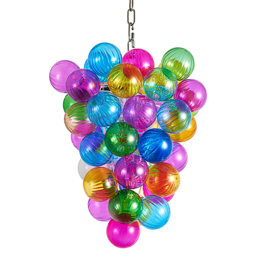 Modern pendant and chandelier lights for living spaces, featuring Nordic loft style with metal and glass ball designs, ideal for bedrooms, dining areas, bars, and stairways