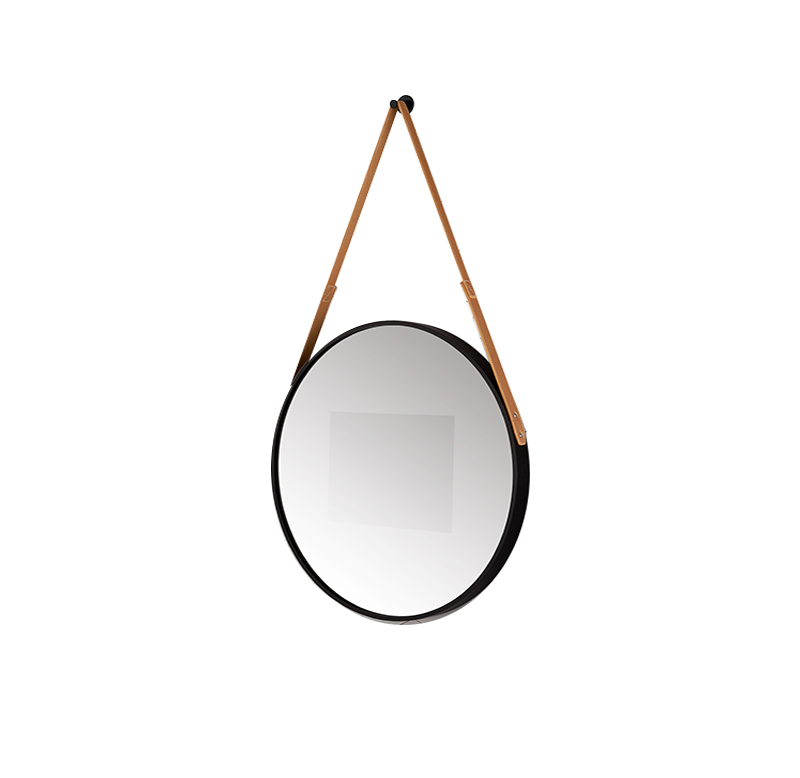 Modern rectangular LED mirror with intelligent time display for stylish indoor lighting
