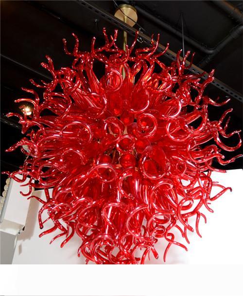 Modern Red Murano Glass Chandeliers from China Factory Outlet for Wedding and Decoration