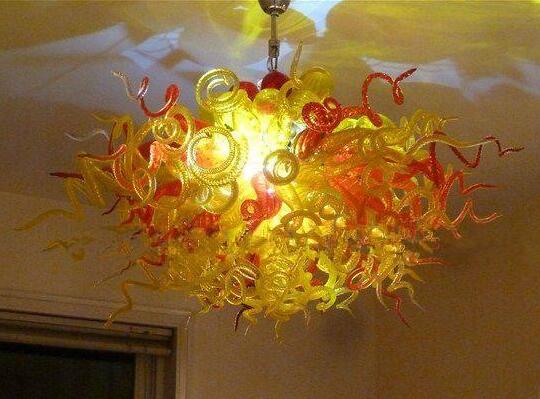 Modern round Murano chandelier lamp with high hanging French-style design, custom art decor featuring 100% hand-blown glass pendant lights