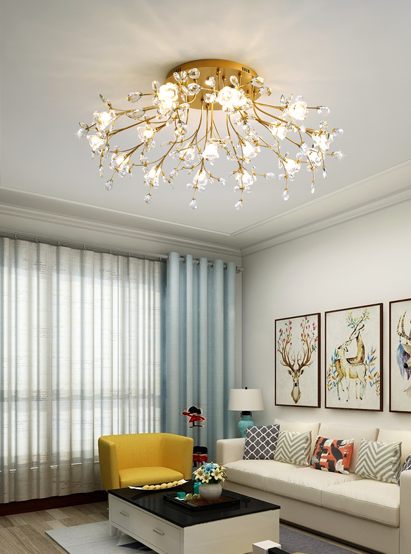 Modern sleek LED ceiling light for living spaces, bedrooms, and commercial areas
