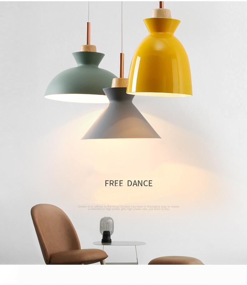 modern solid wood minimalist macaron chandelier for contemporary living, dining, or bedroom spaces