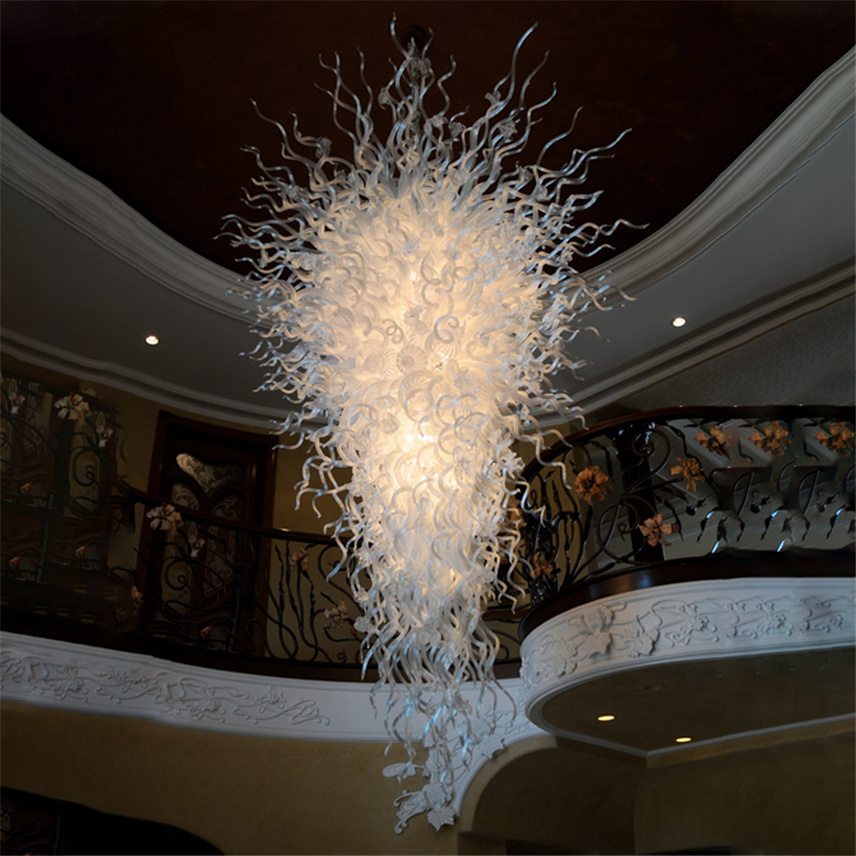 Modern stylish pendant lights with handcrafted glass shades for living rooms, bedrooms, and hotel decor