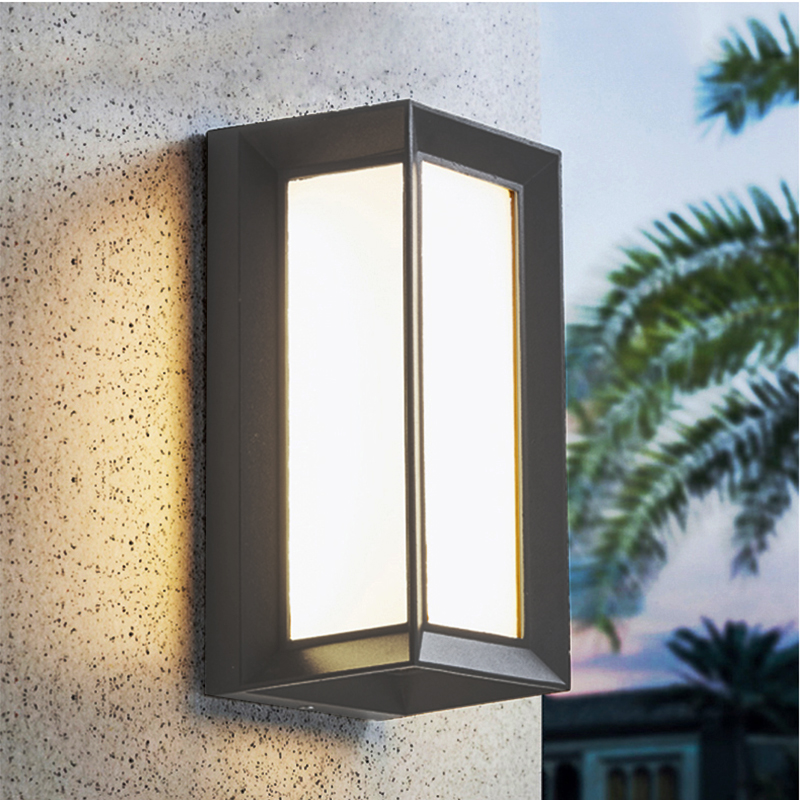 Modern waterproof LED wall lights for outdoor spaces like patios, gardens, and entryways, operating on 90-260V AC
