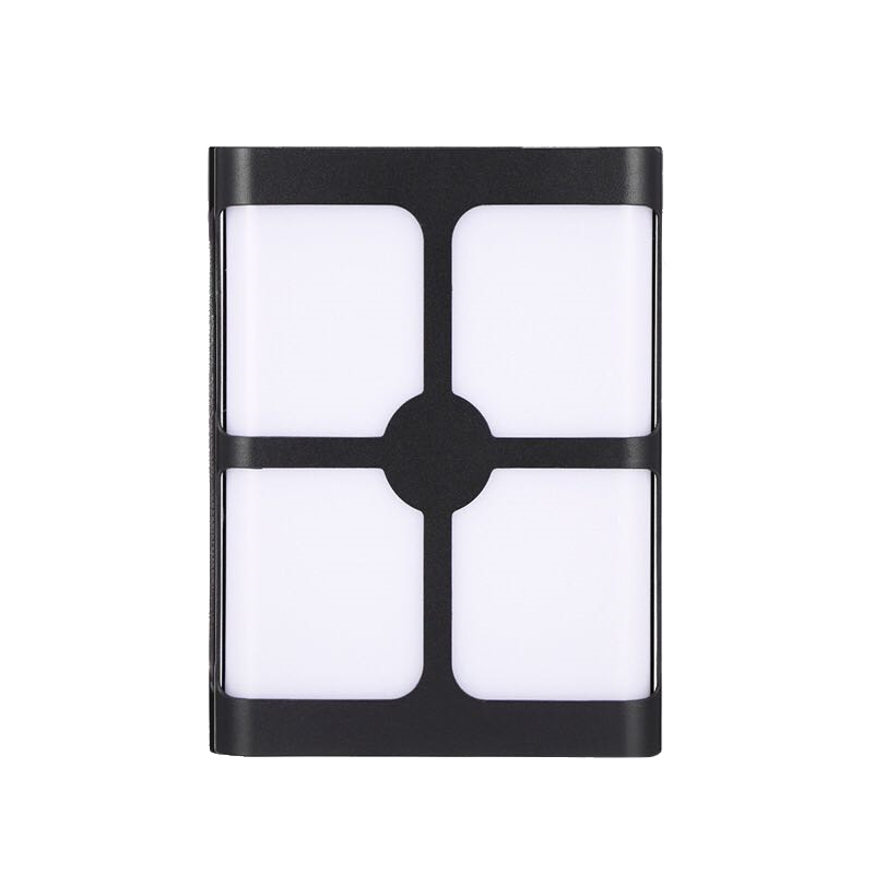 Modern waterproof square LED wall lamp for minimalist outdoor spaces like courtyards, balconies and corridors