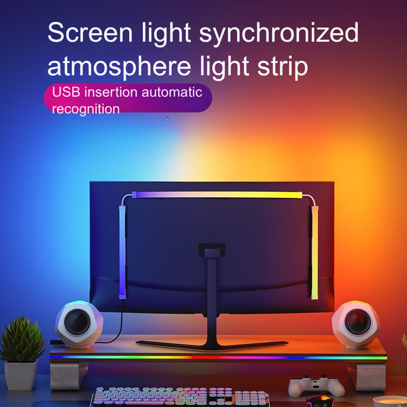 Monitor Sync RGBIC LED Strips with 5V USB support for 3/4-sided setups