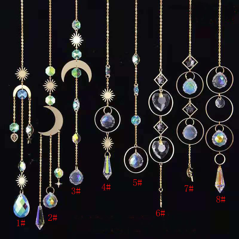 Moon Suncatcher Crystal Mobile Window Prisms Hanging Ornament Rainbow Maker for Home Garden Decor Birthday Gifts

Crystal suncatcher mobile with rainbow prisms for window decor, perfect as home garden ornaments or birthday presents