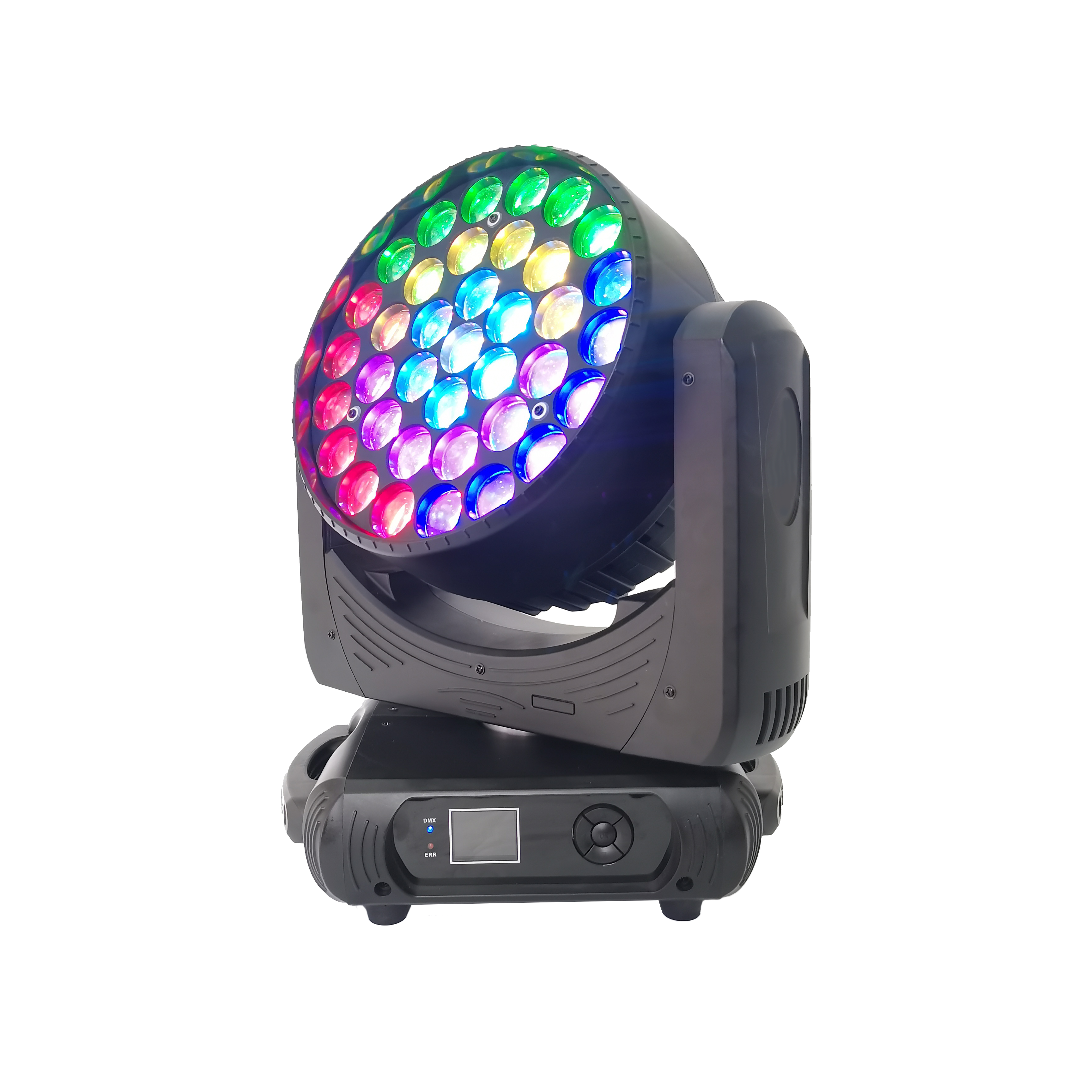 Moving Head Lights 37 - LED 15W Moving Head Wash Light, Professional Stage Lighting with RGB Color Mixing for DJ Events, Concerts & Clubs JQ0001