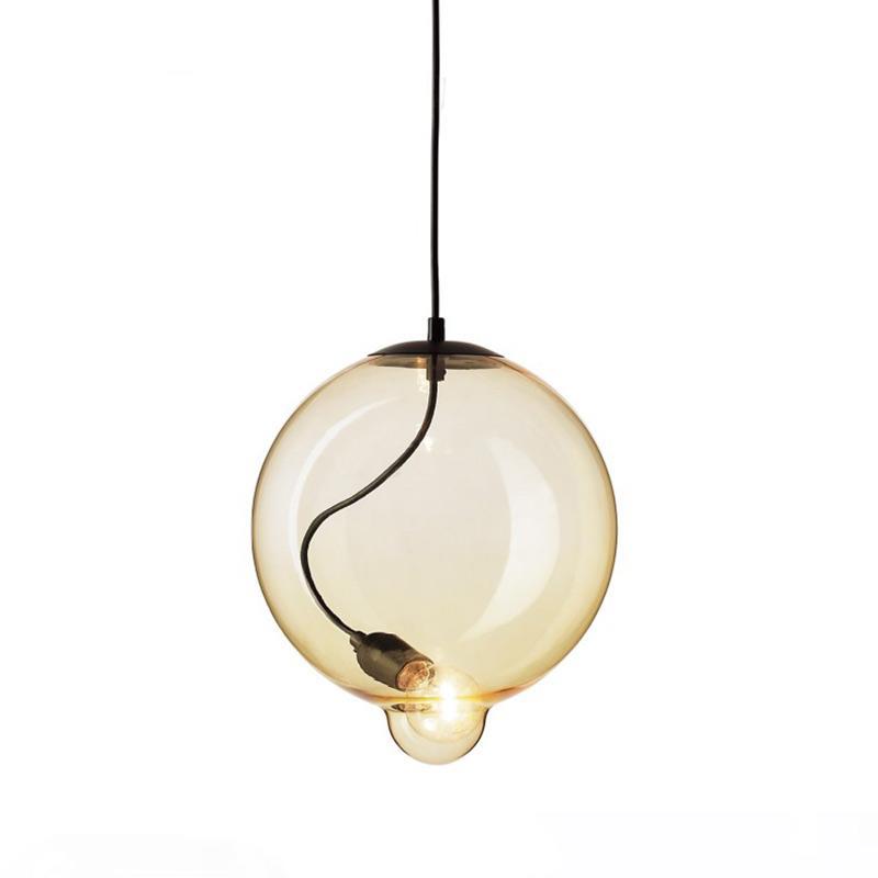 Multicolored LED pendant lights for modern bedrooms, stylish iron design, suitable for hotels, operates on 110V-240V AC
