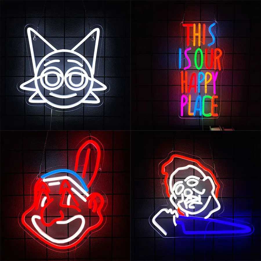 Neon game series wall decor for gamers, ideal as bedroom wall lamps in e-sports rooms, bars, clubs, and man caves