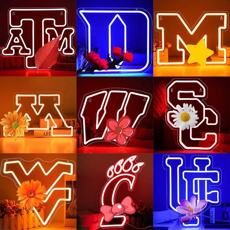Neon wall lights for dorm decor, ideal gifts for sports fans and graduates