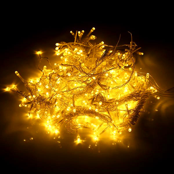 New Design 600LED Window Curtain String Fairy Light Wedding Christmas Party Decor(Warm White) Top-grade material Strings lighting