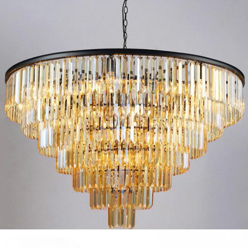 New Style Crystal Chandelier Lighting Fixture Luxury Large Crystal Lustres de cristal Living Room Pendant Lamp