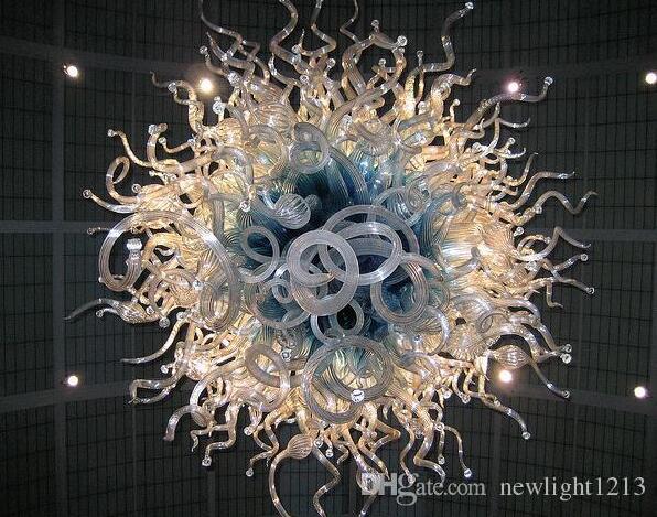 New stylish Murano glass crystal chandelier for modern living room and staircase lighting