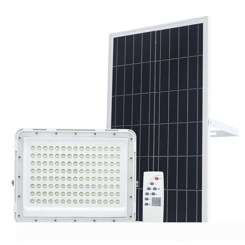New ultra-thin 60W 120W 200W solar-powered outdoor flood lights for garden, street and security use