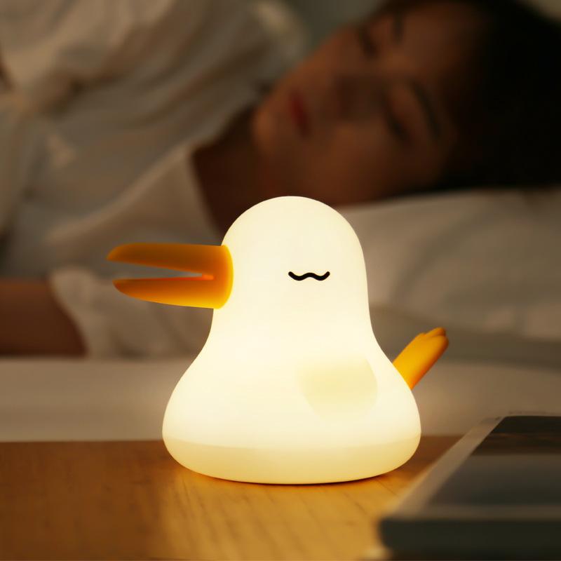 Night Light LED Battery Touch Lamp - Creative Bird Design, Eye Protection for Bedroom, Side Table, or Room Decor