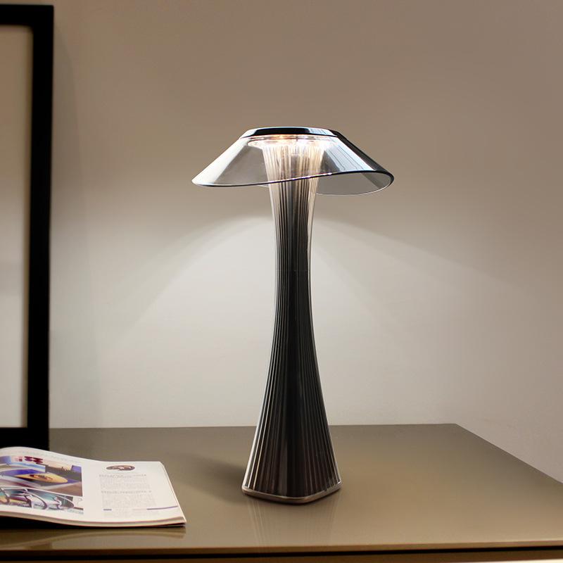 Night Light LED Table Lamp with USB Charging for Bedroom, Bar or Dining Spaces