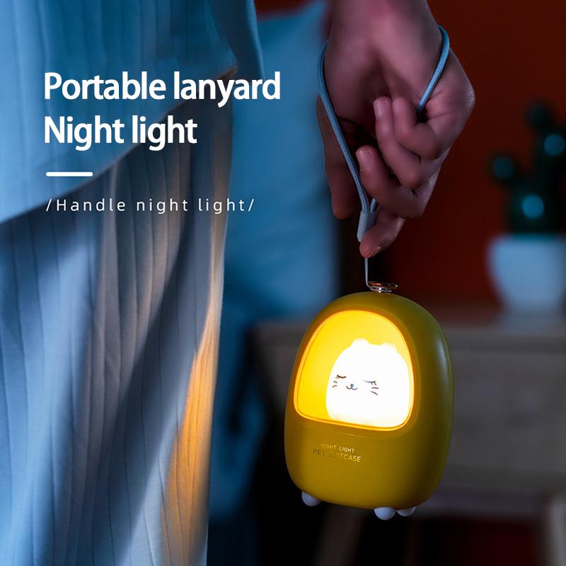 Night Lights 2021 Portable Pet Box LED Light Bedroom Feeding Bedside Children's Gift Pat And Sleep Atmosphere

Rewritten:
The 2021 portable LED night light for pets, featuring a bedside box design ...