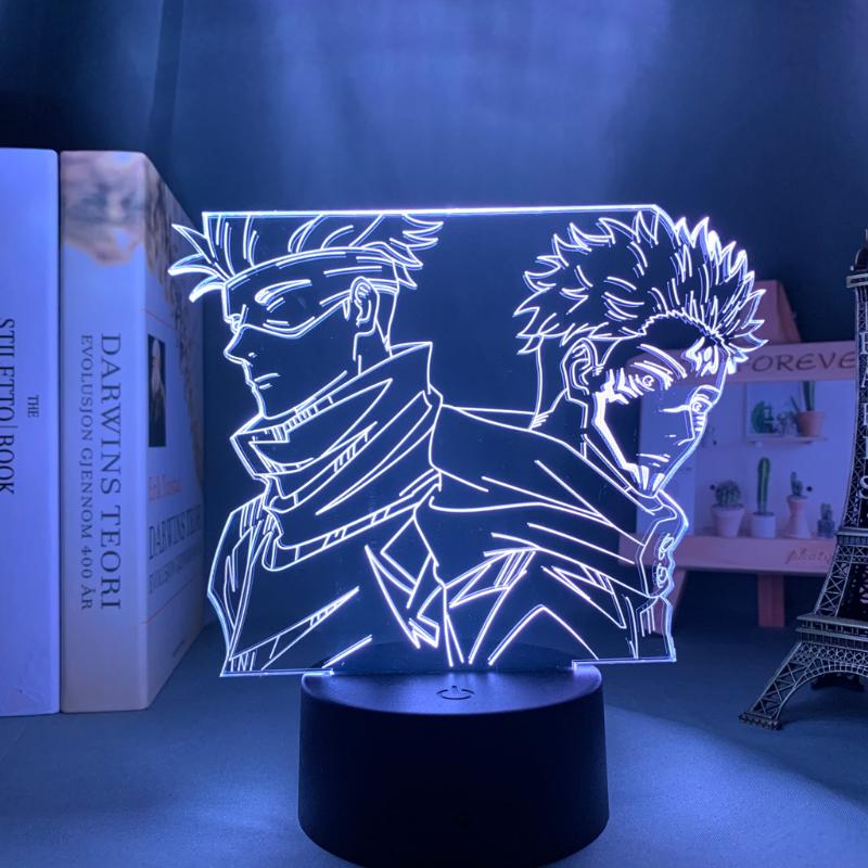 Night Lights Anime Lamp Satoru Gojo Jujutsu Kaisen Led Light Yuji Itadori For Room Deco Birthday Gift