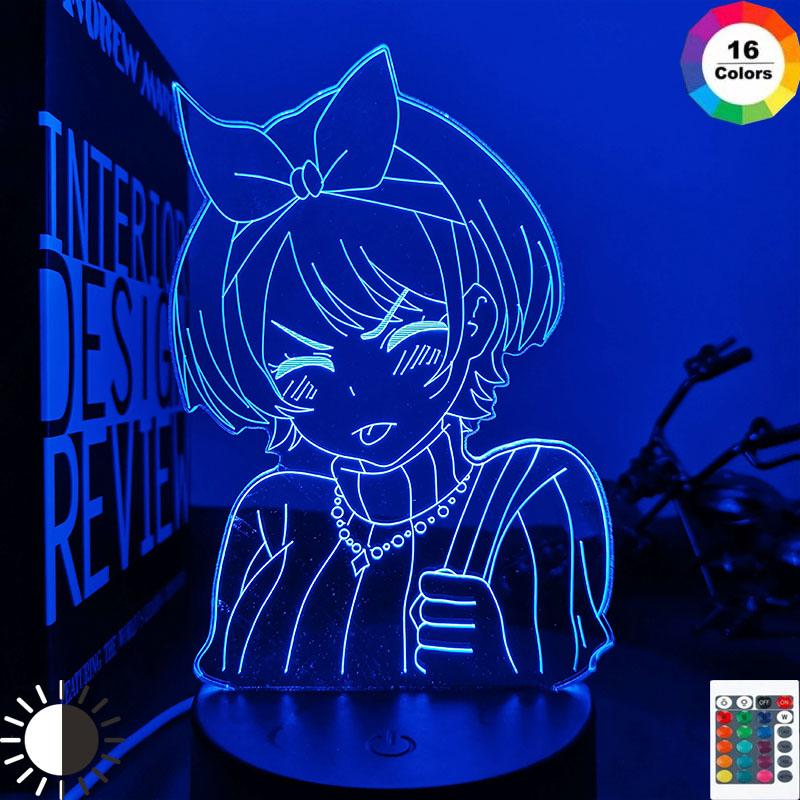 Night Lights Anime Rent A Girlfriend Sarashina Ruka Light For Kids Bedroom Decor Birthday Gift Manga Kanojo Okarishimasu Lamp