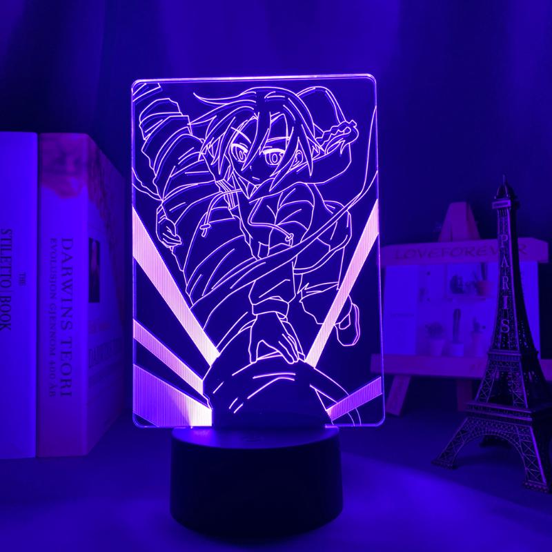 Night Lights Anime Shakugan No Shana LED Lamp for Bedroom Decoration and Gifts, Featuring 3D Manga Acrylic Design