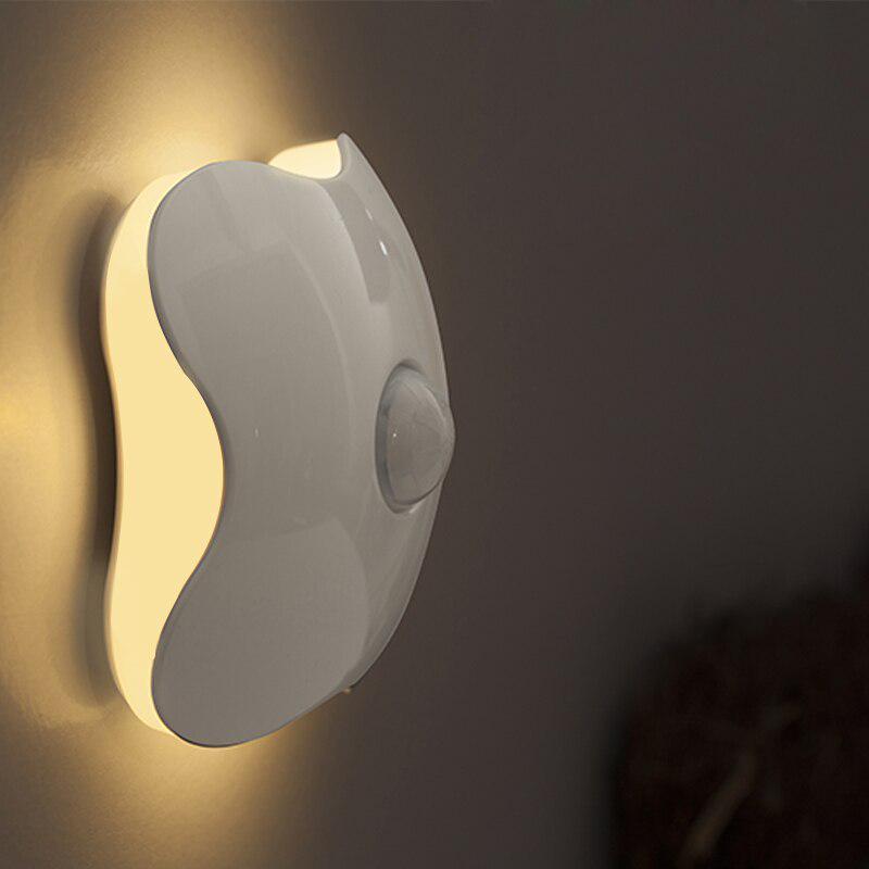 Night Lights Automatic Motion Sensor LED Light USB Rechargeable/Battery Powered Lamp Wall Lig For Baby Kids Home Bedside Lighting