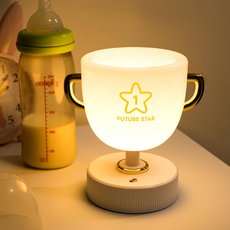 Night Lights Creative LED Pen Holder Trophy Table Lamp Remote Control Desktop Reading Household Bedroom Bedside Atmosphere Light Gift