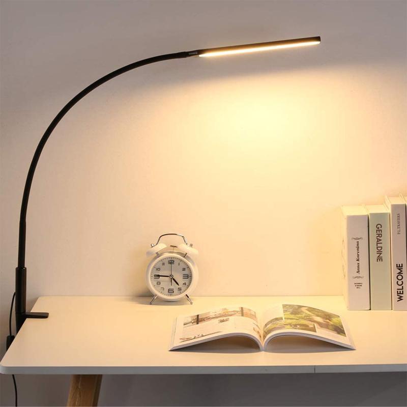 Night Lights Desk Lamp With Clamp, Dimmable Swing Arm, Flexible Gooseneck Architect USB Table Light For Protection Study Led

Clamp-mounted dimmable desk lamp with flexible gooseneck and USB port for study lighting