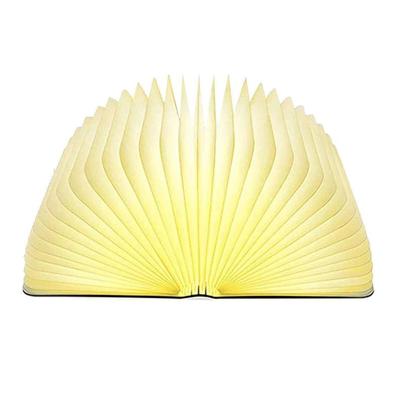 Night Lights Folding Light Room Decor Book Lamp Rechargeable Wooden Table Led For Bedroom Magnetic Design Creative Gift Office