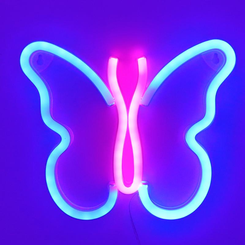 Night Lights High Quality PVC LED Neon Butterfly Blue And Pink Color Sign Light For Kids/shop/weeding/party Decoration

High-quality PVC LED neon butterfly sign lights in blue and pink for kids, we...