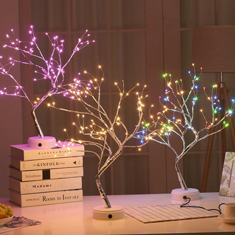 Night Lights LED Light Room Decor Copper Wire Garland Lamp For Home Kids Bedroom Fairy Luminary Holiday Lighting