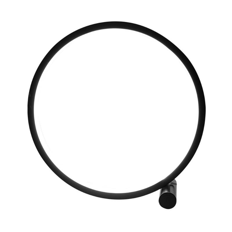 Night Lights LED Table Lamp For Bedroom USB Circular Desk Living Room Bedside Round Light Decor