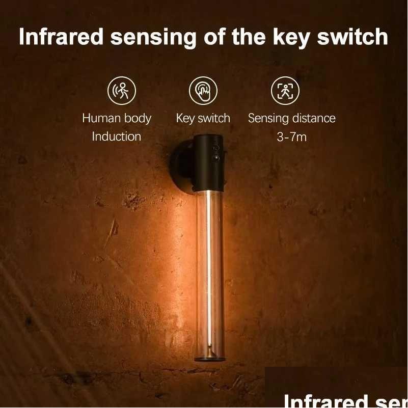 Night Lights Rechargeable LED Motion Sensor Lamp for Bedroom, Study, or Bedside with Wall and Table Decoration Options