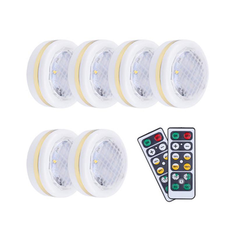 Night Lights Remote Control LED Smart Light Battery Operated Cabinet Closet Pat Brightness Adjustable Press