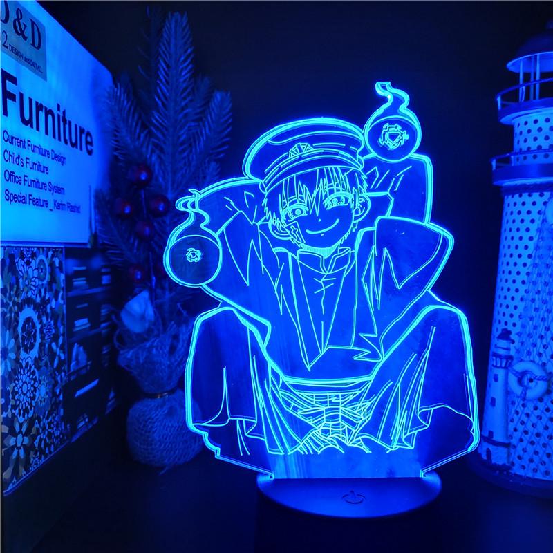 Night Lights Toilet-Bound Hanako Kun 3D Led ANIME LAMP 7 Color Changing Nightlights Lampara For Xmas Gift