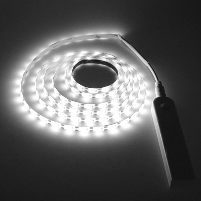 Night Lights Wireless Pir Motion Sensor Led Strip Lamp Children's Room Bed Wardrobe Cabinet Closet Stair Gallery Light