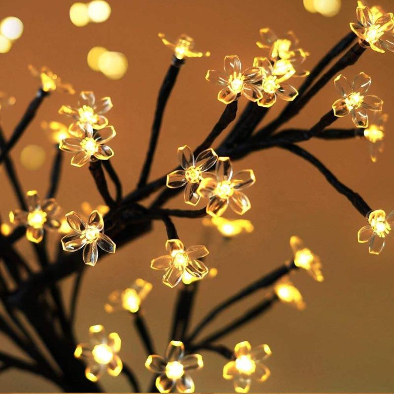 Nighttime Illumination LED Holiday Tree for Seasonal Weddings, Cherry Blossom-Inspired Fairy Table Lamp for Indoor Home Decor