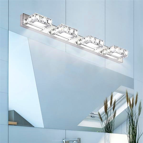 Nodic Art Decor lighting Modern Waterproof mirror wall led light bathroom Square Luxury Four Lights Crystal Sconce crystal lamp

Modern waterproof LED wall mirror light with crystal sconce for luxurious Nordic-style bathroom decor