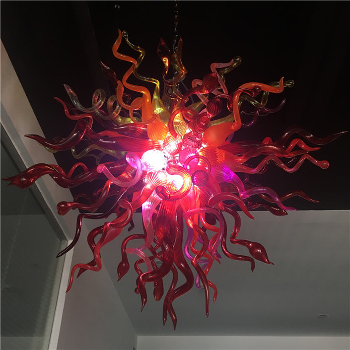 Nordic handmade glass pendant chandelier, customizable for gardens, homes, restaurants, hotels, and cafes