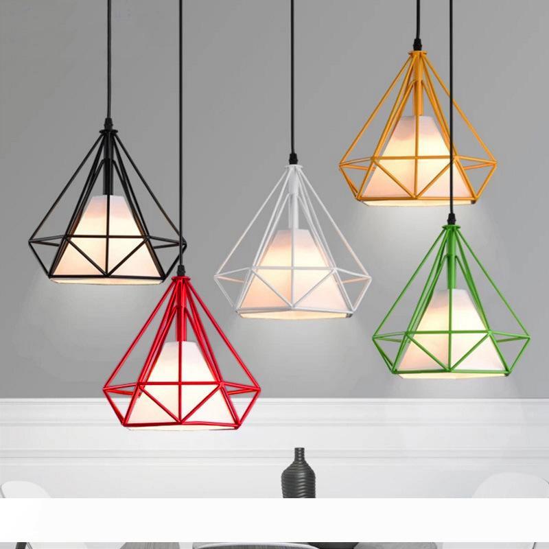 Nordic industrial-style vintage loft chandelier with diamond accents for wine bars and dining areas