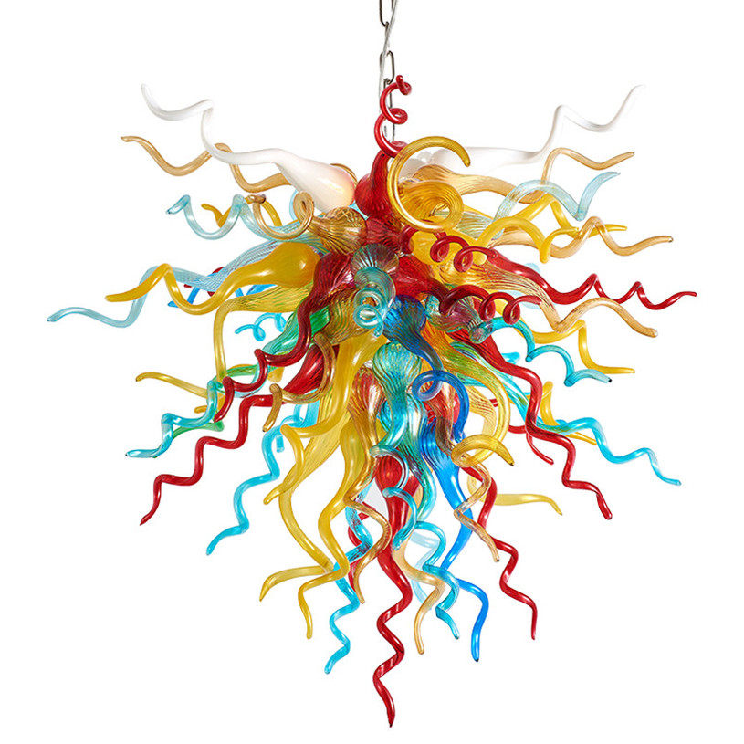 Nordic LED handcrafted glass chandelier ceiling light for living and dining rooms