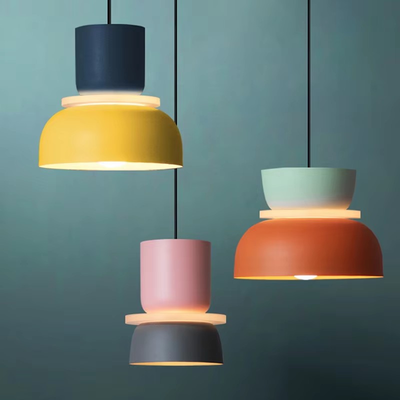 Nordic Suspension lamp Modern Pendant Lights Bedside Living Bedroom Study Bar Dining Room Macaron Decor Lighting Fixture