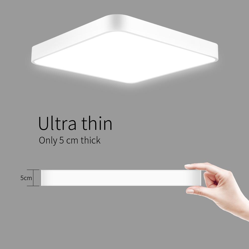 Nordic ultra-thin LED ceiling lights for modern living rooms, kitchens, and bedrooms with a sleek night light design