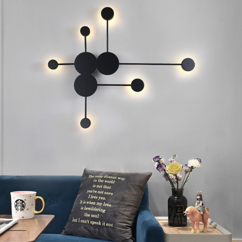 Nordic-inspired minimalist wall lamp for stylish living room lighting