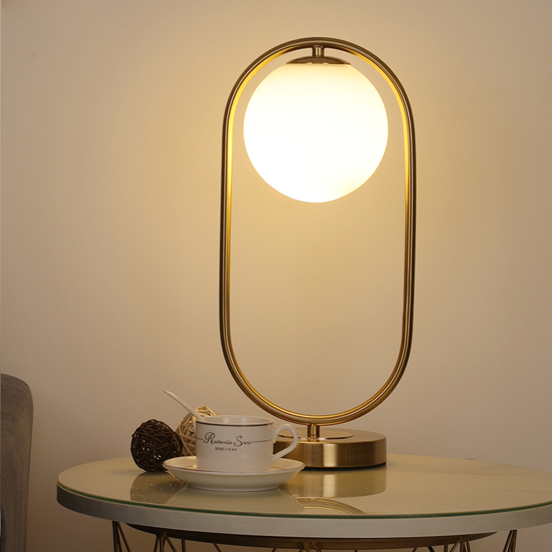Nordic-inspired modern glass bedside lamp for stylish home lighting