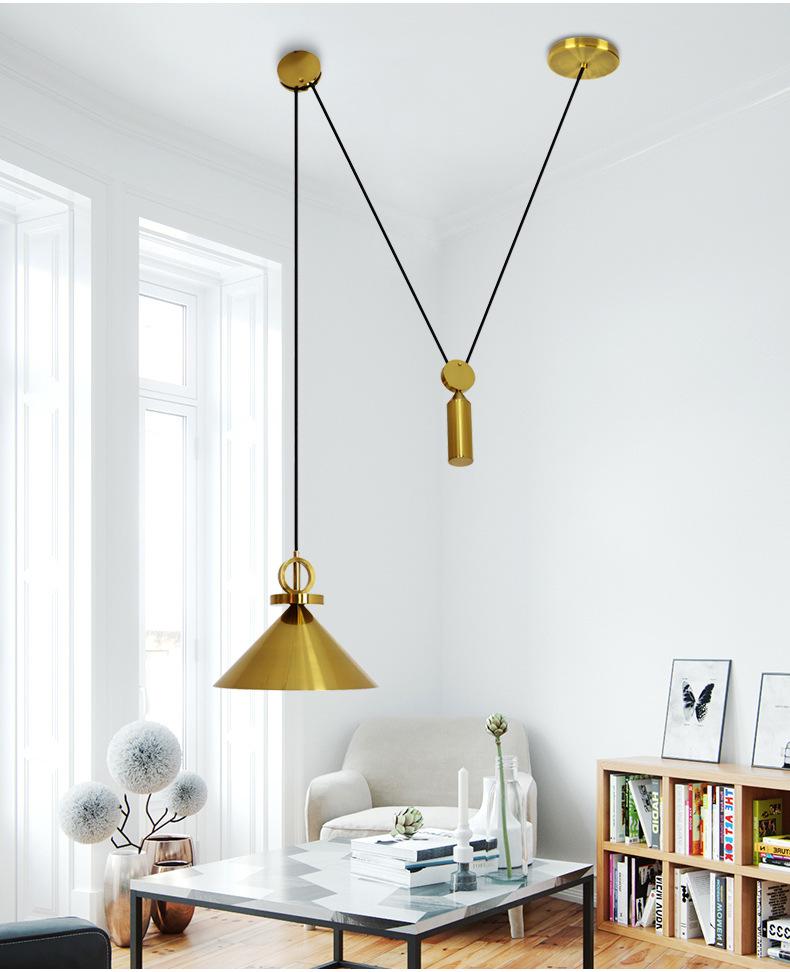 Nordic-inspired modern LED pendant lamp for stylish living and dining spaces